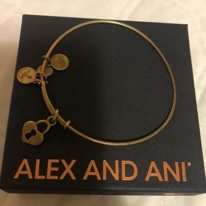 Alex and Ani rafealian gold bracelet